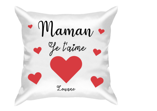 coussin maman je t'aime