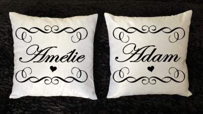 Coussins couples personnalisés - Image 2
